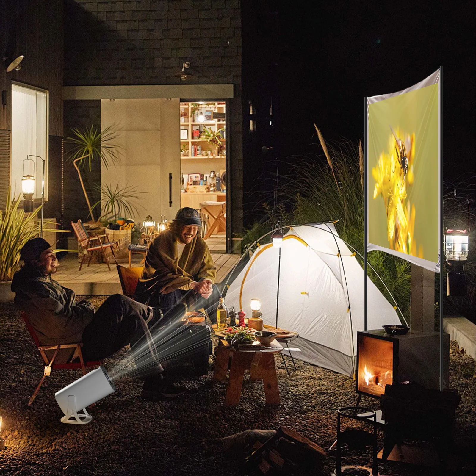 Salange Mini Projector S40 Max Game Emulator Free Style Home Theater 1080P Video Supported 720P Outdoor Beamer Android 11.0 OS - Image 5