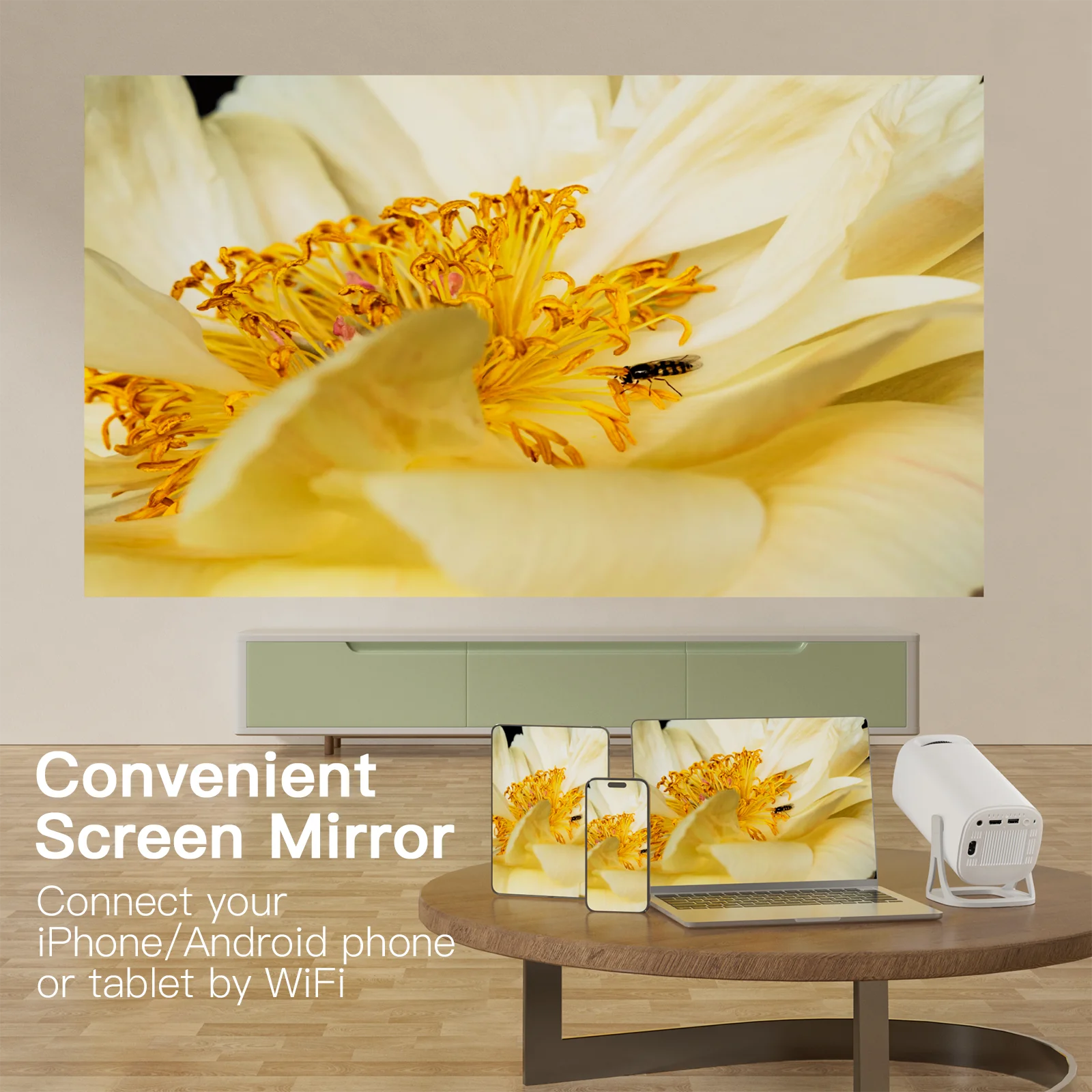 Salange Mini Projector S40 Max Game Emulator Free Style Home Theater 1080P Video Supported 720P Outdoor Beamer Android 11.0 OS - Image 4